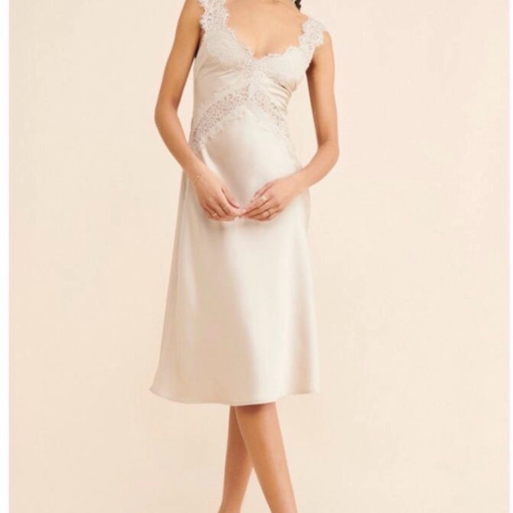 Hansen and Gretel Lucille ivory slip dress